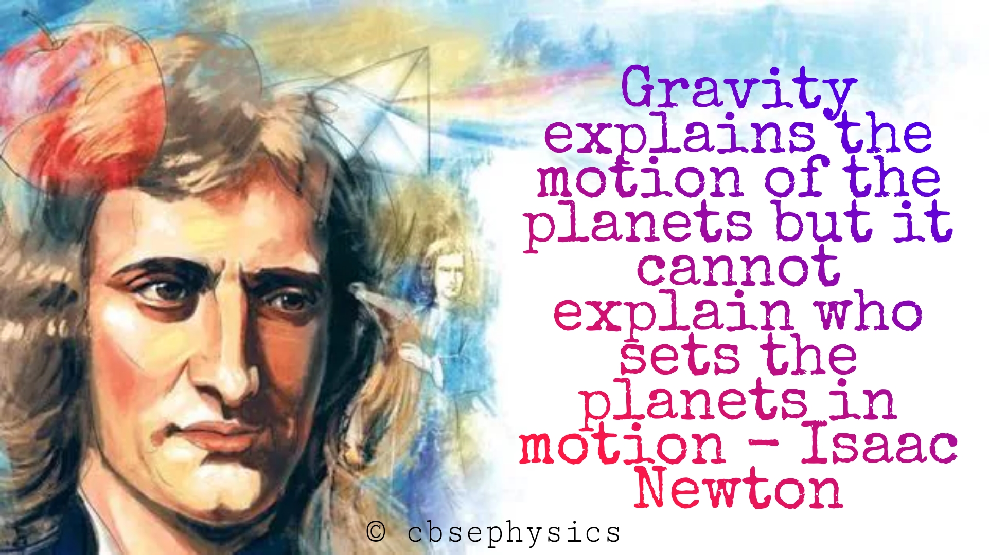 Newton's quote about gravitation